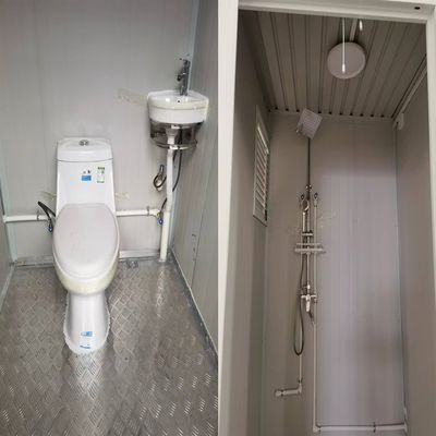 Standarddicke Moderner Stil Mobilbaustelle Vorgefertigte Toilette Außendesign Sandwichplatte Portable Toilette