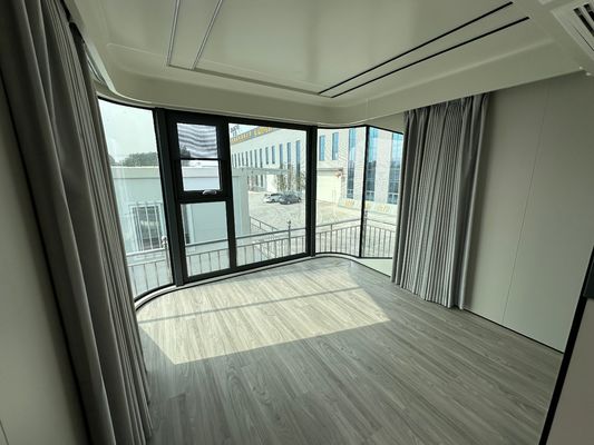 Luxus Wohnhaus im Freien Grünhaus Vorgefertigtes Raumkapselhaus mit galvanisiertem Stahlrahmen