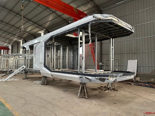 Luxus Wohnhaus im Freien Grünhaus Vorgefertigtes Raumkapselhaus mit galvanisiertem Stahlrahmen