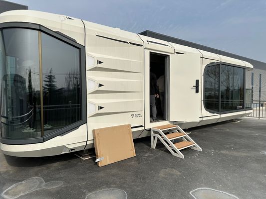 Luxus Outdoor Resort Mobil Prefab Kleine Häuser Heim Raum Kapsel Wohn Containerhaus für Hotel in kundenspezifischer Farbe