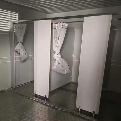 Oberdach wasserdicht vorgefertigte Einzel-Schnellmontage tragbare Toilette aus Behältermaterial