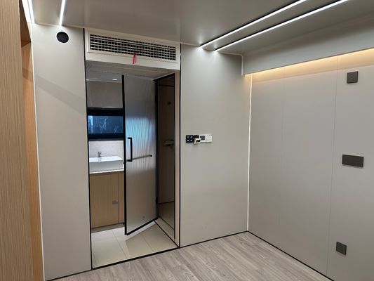 Outdoor Hotel Flat Cabinet Stahlbehälter Raumkapselhaus mit modernem Design und intelligenten System