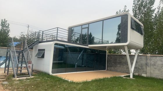 Modernes Prefab Haus Raumkapsel Bett Hotel Kabine Modulare Raumkapsel Haus mit Elektrizität Leuchten in kundenspezifischen Farben
