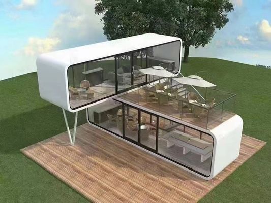 Doppelisolierte Direktversorgung Moderne Luxus-Raumkapselhaus Vorgefertigte Modulhäuser für Kunden