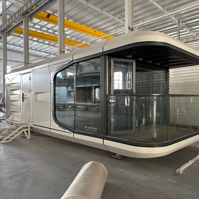 Luxuriöses Touristenresort Container-Haus Modernes stilvolles 2 Schlafzimmer Space Capsule Hotel mit Aluminiumfenster