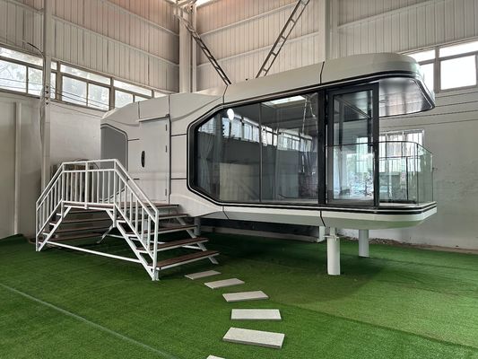Modernes Prefab Design Space Capsule Resort Hotel mit Sandwich-Panel und 3D-Modelldesign