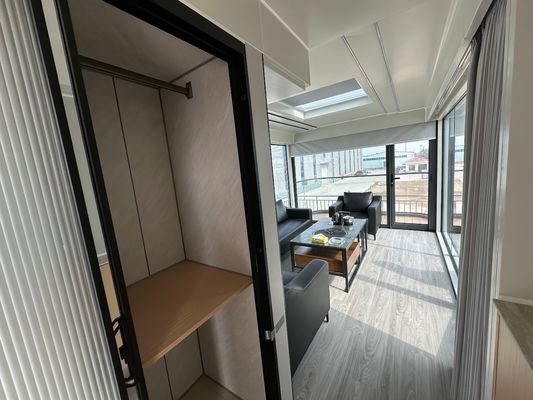 Modernes Prefab Design Space Capsule Resort Hotel mit Sandwich-Panel und 3D-Modelldesign