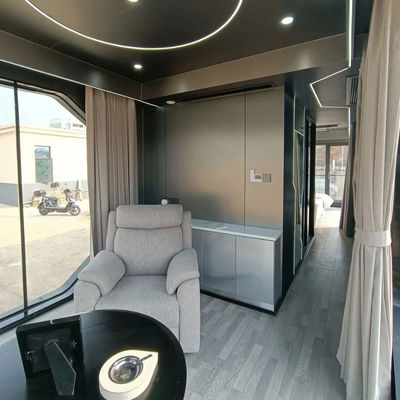 Graphische Gestaltung Vorgefertigte Outdoor Space Capsule Resort Hotel für Transport und Ladung 20'/40' Container