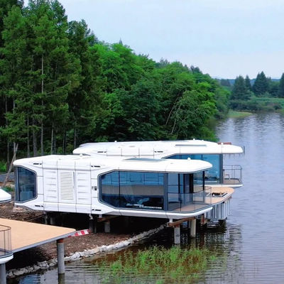 Außenraum Kapsel Kabine Haus Modularen Kapsel Hotel aus der Weltraumkapsel Haus mit kundenspezifischen Farbe und modernes Design