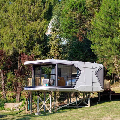 Außenraum Kapsel Kabine Haus Modularen Kapsel Hotel aus der Weltraumkapsel Haus mit kundenspezifischen Farbe und modernes Design