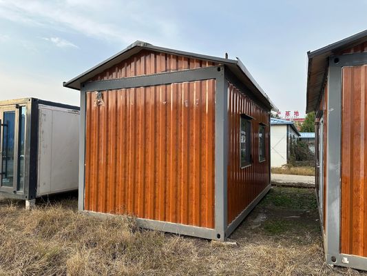 Stahl aus stabilem Holz Getreide Prefab Container House Flat Pack in mehreren Größen mit optionalen Sandwich-Panel Wände und Dach