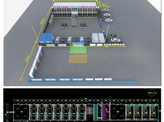 Rotproof 40'HC Kohlenstoffarme Energieeinsparung Modular Mobile Prefab Stahlrahmen Flat Pack Container Haus für Büro
