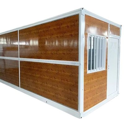 20ft 40ft Stahlrahmen Modularer Vorgefertigtes Haus Klappcontainerhaus Schnelle Installation kundenspezifische Farbstandards