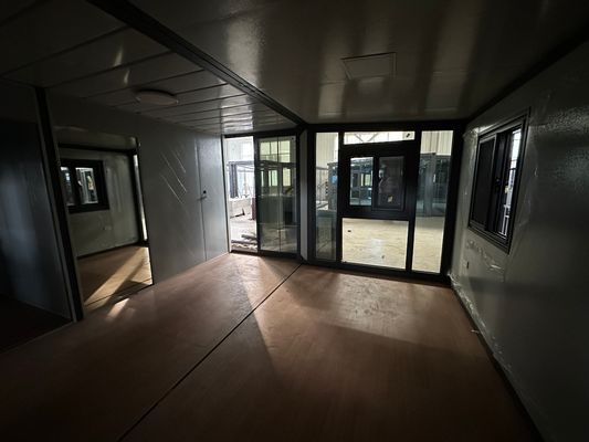 Stahlrahmen portables Wohnhaus erweiterbares Containerhaus für zeitgenössischen Design Stil bereit zum Umzug in 20ft 30ft 40ft