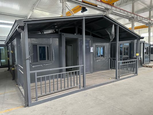 Stahlrahmen portables Wohnhaus erweiterbares Containerhaus für zeitgenössischen Design Stil bereit zum Umzug in 20ft 30ft 40ft