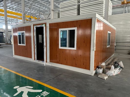Sandwich Panel Vorgefertigtes Mobilhaus 20 ft Bewegliches, Erweiterbares Containerhaus mit Stahlstruktur und Wärmedämmung