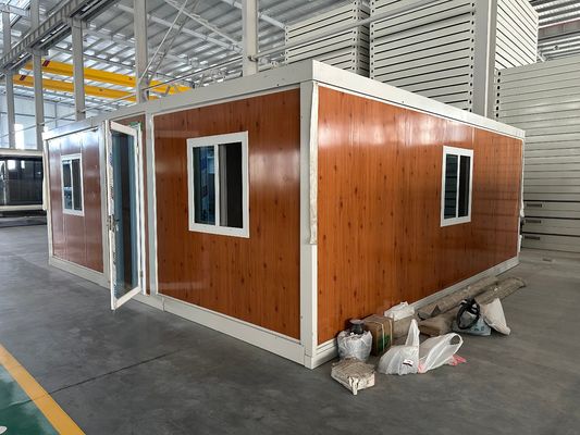 Sandwich Panel Vorgefertigtes Mobilhaus 20 ft Bewegliches, Erweiterbares Containerhaus mit Stahlstruktur und Wärmedämmung