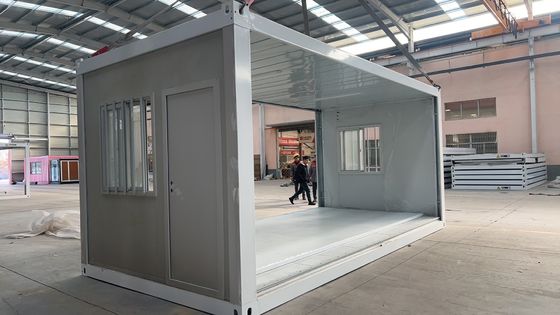 40ft 3C/CE/CL/SAA Standard Energieeinsparendes Modulares Vorgefertigtes aus Stahl Glaswolle Sandwich Panel Klappcontainerhaus zum Versand