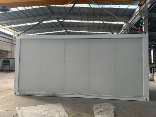 Sicherheitstür Mobilstahlrahmen 20 40Ft Sandwich-Panel Vorgefertigtes tragbares Klappcontainerhaus für mehrere Anlässe