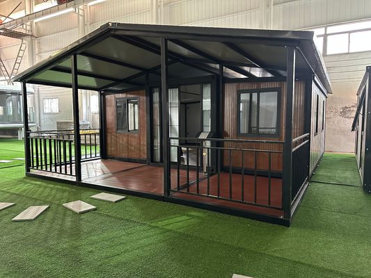 Schnelle Bau modernes Design vorgefertigte Prefab erweiterbare Klappcontainerhaus für 40HQ Container Transport und Ladung