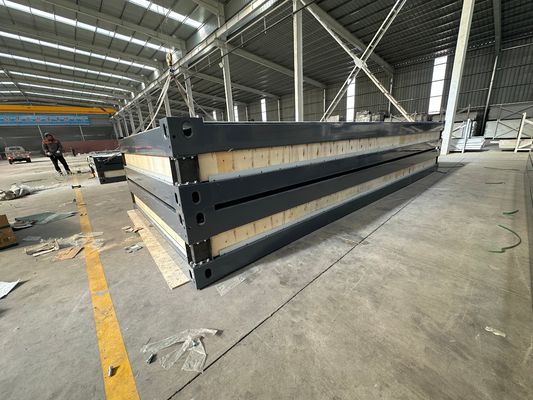 Containerversand Galvanisierte Stahlstruktur Sandwich-Panel 40ft Vorgefertigte mobile Containerhäuser für Außenbüro
