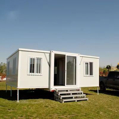 Moderne kleine vorgefertigte, erweiterbare Containerhäuser Klapphaus 20ft 40ft