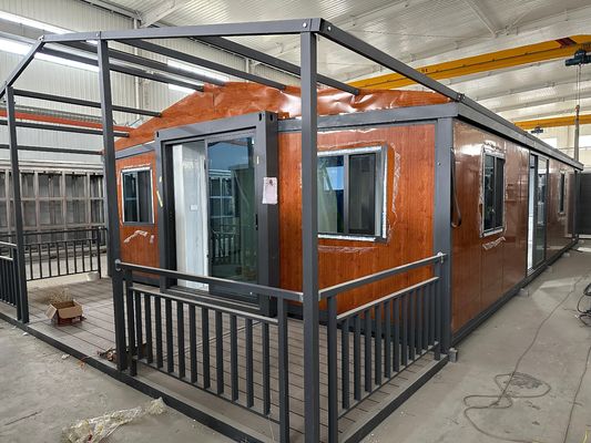 Moderne kleine vorgefertigte, erweiterbare Containerhäuser Klapphaus 20ft 40ft