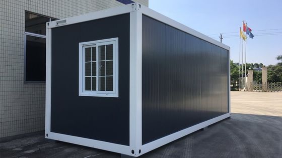 Kundenspezifisches Design Schnell installieren Galvanisierter Stahlrahmen Flat Pack Feuerfest Prefab Container Haus für 15-30 Jahre Lebensdauer