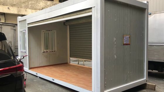 Kundenspezifisches Design Schnell installieren Galvanisierter Stahlrahmen Flat Pack Feuerfest Prefab Container Haus für 15-30 Jahre Lebensdauer