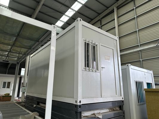 Professionelle Anpassung Einfache Montage Flat Packed Storage Unit Hohe Windgeschwindigkeit Containerhaus Häuser angepasste Farbe