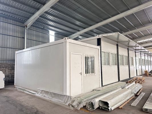 Flexible Assemble Flat Pack Mobile Office Brandfeste Modulhäuser für professionelle Anpassung und Sandwich-Panel