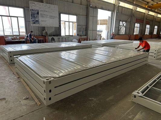 Vorgefertigtes Wohnmobiles Bürocontainerhaus mit galvanisierter Stahlstruktur und Flachpack-Design