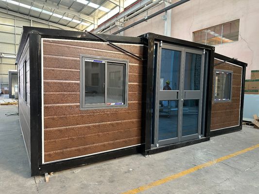 Aluminium-Fenster 3 Schlafzimmer Portable vorgefertigte erweiterbare Container-Haus für das Schlafzimmer Außen Umweltschutz Recycling