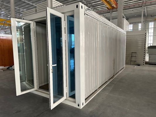Bürogebäude Tragbares, ausdehnbares Container-Haus 20ft Fertighäuser, ausdehnbares Containerhaus mit freiem Layout-Design