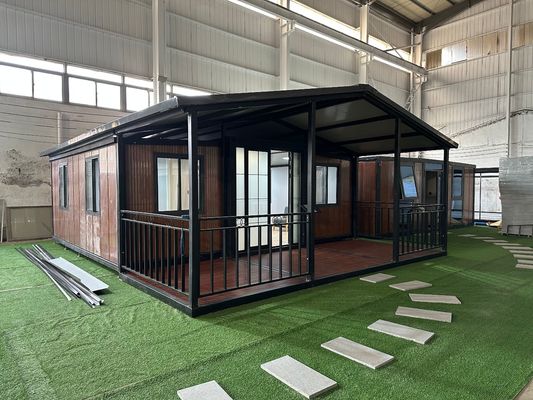 Erweiterbares Containerhaus mit Badezimmer und Küche Luxuriös 20ft 40ft Einfach zu installieren Winddichtes Prefab Modulgebäude
