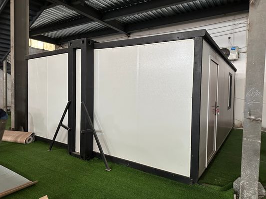 40 ft oder individuell angepasstes Sandwich-Panel Erweiterbares Containerhaus Warmes Wohnzimmer und Bad