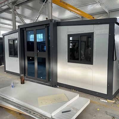 20 ft bewegliche erweiterbare Containerhaus mit feuerdichten wasserdichten Wand und Schlafzimmer Villa Stahl Sandwich Panel