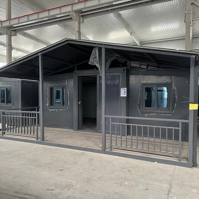 Stahlfenster Vorgefertigtes Gebäude Mobil Langlebig Australien 20 40 ft Kleines Zuhause Modular Glasfaser Dach Stahlrahmen Erweiterbares Containerhaus
