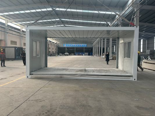 Arbeitsplatz Büro 20/40 ft wasserdichtes modulares Klappbehälter mit Sandwich-Panel Optional und galvanisierter Stahlrahmen