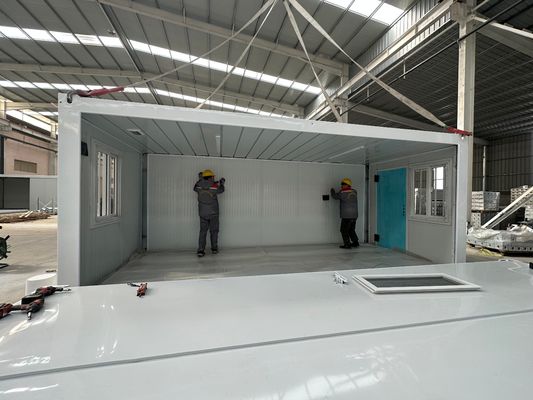Flexible Quick Assembly 20ft Wasserdicht Feuerdicht Klapprahmen Container Van Haus im modernen Stil mit Sicherheitstür