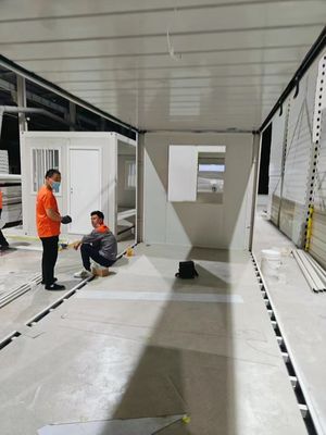 Home Office 20 Ft 40 Ft Prefab Gebäude Mini Klappmobiles tragbares Haus mit individueller Küche