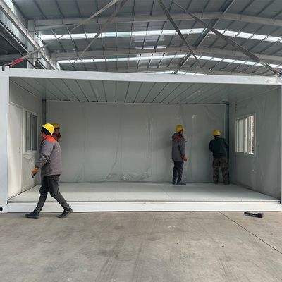 Smart Building Klapphaus Vorgefertigtes Containerhaus Einfach zu installieren Sandwich-Panel Abnehmbare Unterkunft für bequem
