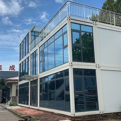 Abnehmbares Containerhaus Montage Vorgefertigtes Modulhaus mit galvanisiertem Stahlrahmen