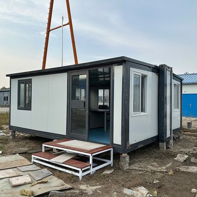 Lokaler Standard Elektrizität Rustika Design Stil Modulares vorgefertigtes, erweiterbares Containerhaus für kleine Büroräume