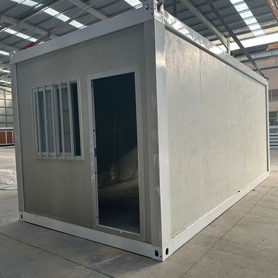 Vorgefertigtes Klappbares 20ft Bürofold-Containerhaus für die Philippinen Sicherheitstür und platzsparendes Design
