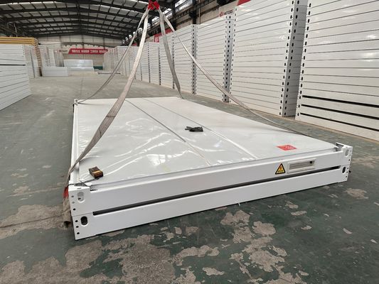 Vorgefertigtes Klappbares 20ft Bürofold-Containerhaus für die Philippinen Sicherheitstür und platzsparendes Design
