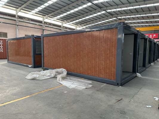 Vorgefertigtes Klappbares 20ft Bürofold-Containerhaus für die Philippinen Sicherheitstür und platzsparendes Design