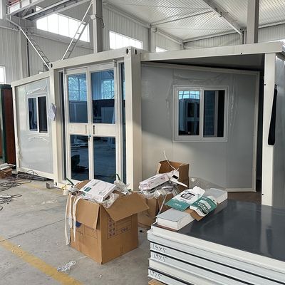 40 Fuß erweiterbares Containerhaus Klappbares kleines Haus mit Sicherheitstür