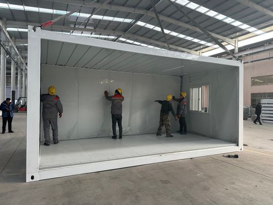 Gemäß der Farbe Klappcontainerhaus Luxusmodulares winziges vorgefertigtes Modulhaus