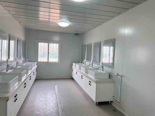 Portable Mobile Home Vorgefertigtes Büro Containerhaus Flat Pack Containerhaus mit Bad Schnell installieren Vorteil